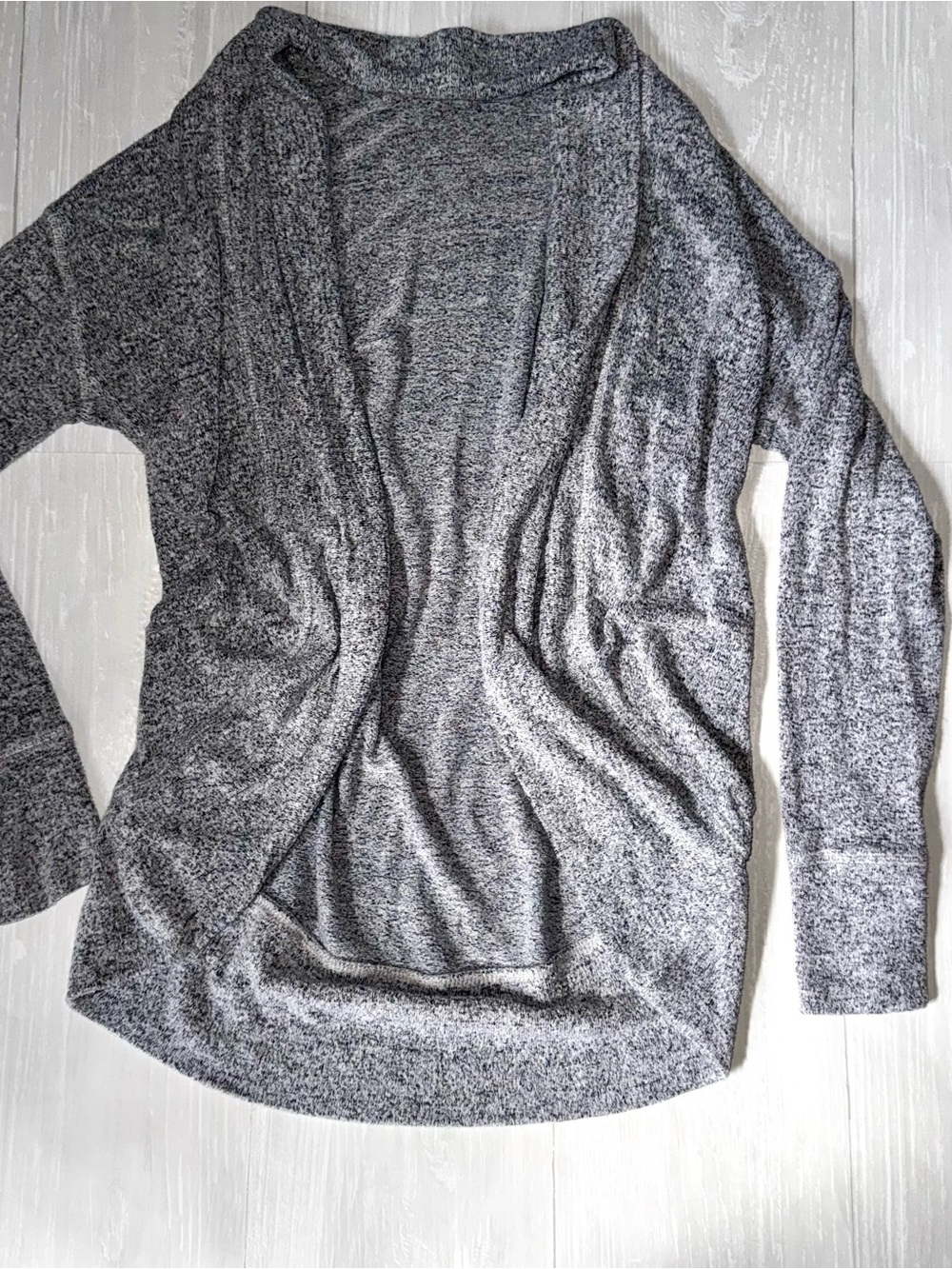 aerie Open-Front Heathered Gray Women's Cardigan